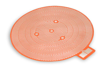 silicone rubber heater with etched foil element Etched foil heating element